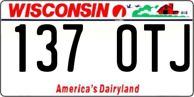 WI license plate 137OTJ