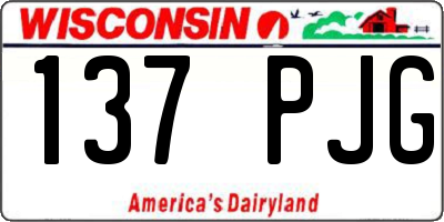 WI license plate 137PJG