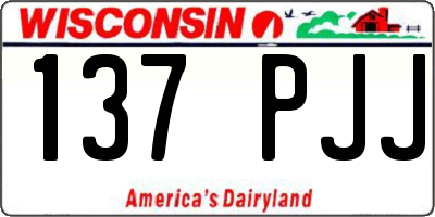 WI license plate 137PJJ