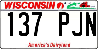 WI license plate 137PJN