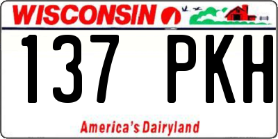 WI license plate 137PKH