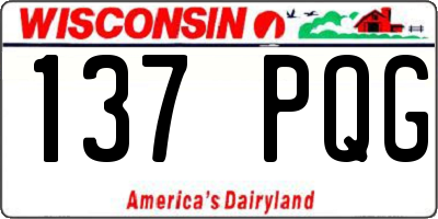 WI license plate 137PQG