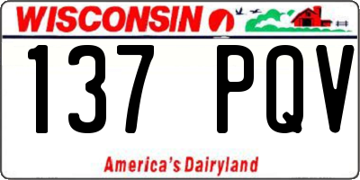WI license plate 137PQV