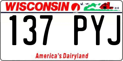 WI license plate 137PYJ