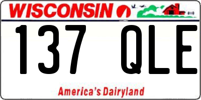 WI license plate 137QLE