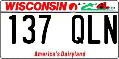 WI license plate 137QLN