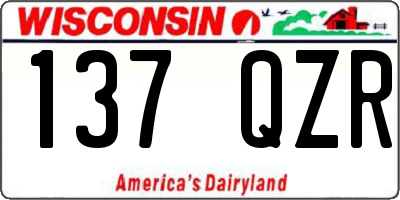 WI license plate 137QZR