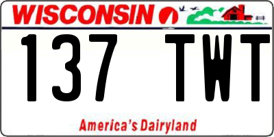 WI license plate 137TWT
