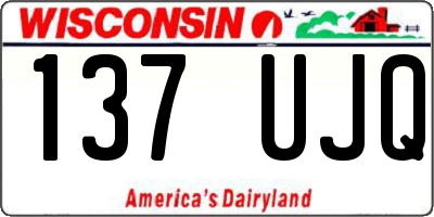 WI license plate 137UJQ