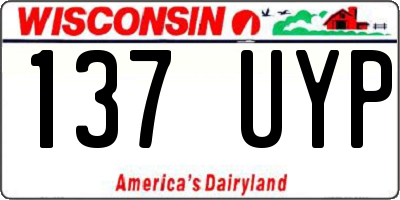 WI license plate 137UYP