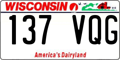 WI license plate 137VQG