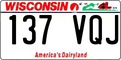 WI license plate 137VQJ