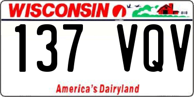WI license plate 137VQV