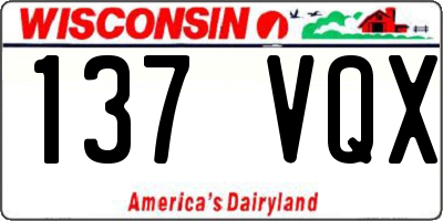 WI license plate 137VQX