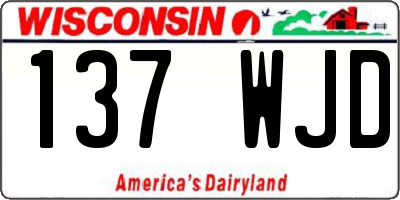 WI license plate 137WJD