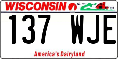 WI license plate 137WJE