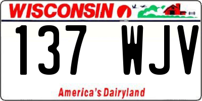 WI license plate 137WJV