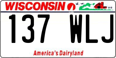 WI license plate 137WLJ