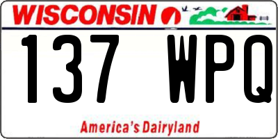 WI license plate 137WPQ