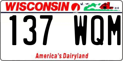 WI license plate 137WQM