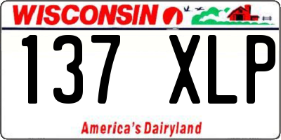WI license plate 137XLP