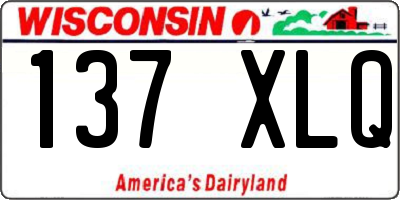 WI license plate 137XLQ