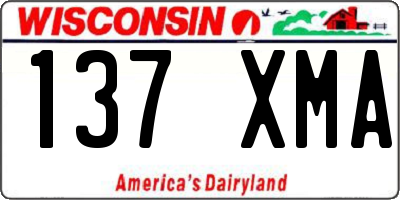WI license plate 137XMA