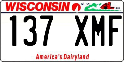 WI license plate 137XMF