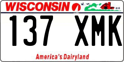 WI license plate 137XMK