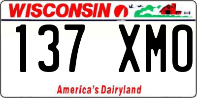 WI license plate 137XMO