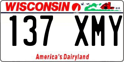 WI license plate 137XMY