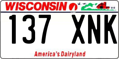 WI license plate 137XNK