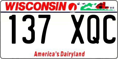 WI license plate 137XQC