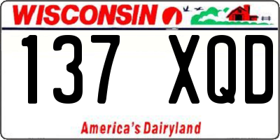WI license plate 137XQD