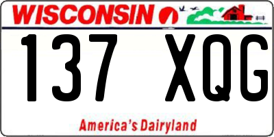 WI license plate 137XQG