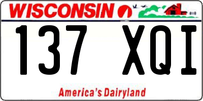 WI license plate 137XQI