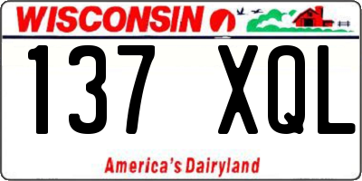 WI license plate 137XQL