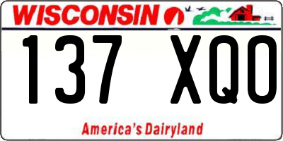 WI license plate 137XQO