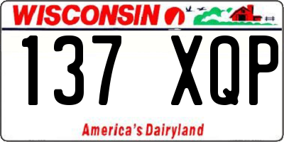 WI license plate 137XQP