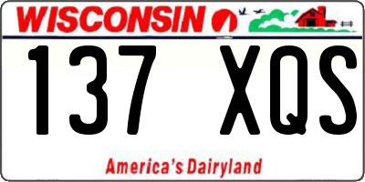 WI license plate 137XQS