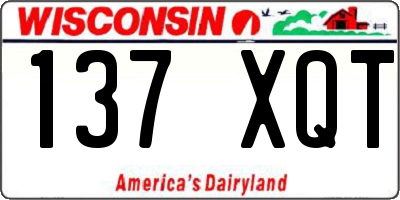 WI license plate 137XQT