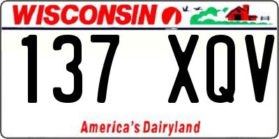 WI license plate 137XQV