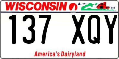 WI license plate 137XQY