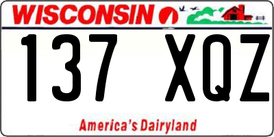 WI license plate 137XQZ