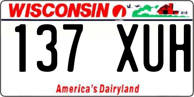 WI license plate 137XUH