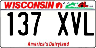 WI license plate 137XVL