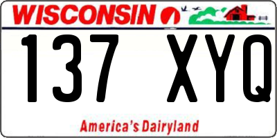 WI license plate 137XYQ