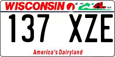 WI license plate 137XZE
