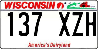 WI license plate 137XZH