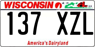 WI license plate 137XZL
